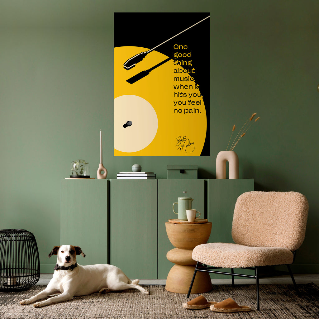 MUSIC - NO PAIN Peel and Stick Vertical Poster