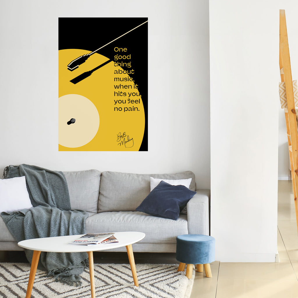 MUSIC - NO PAIN Peel and Stick Vertical Poster