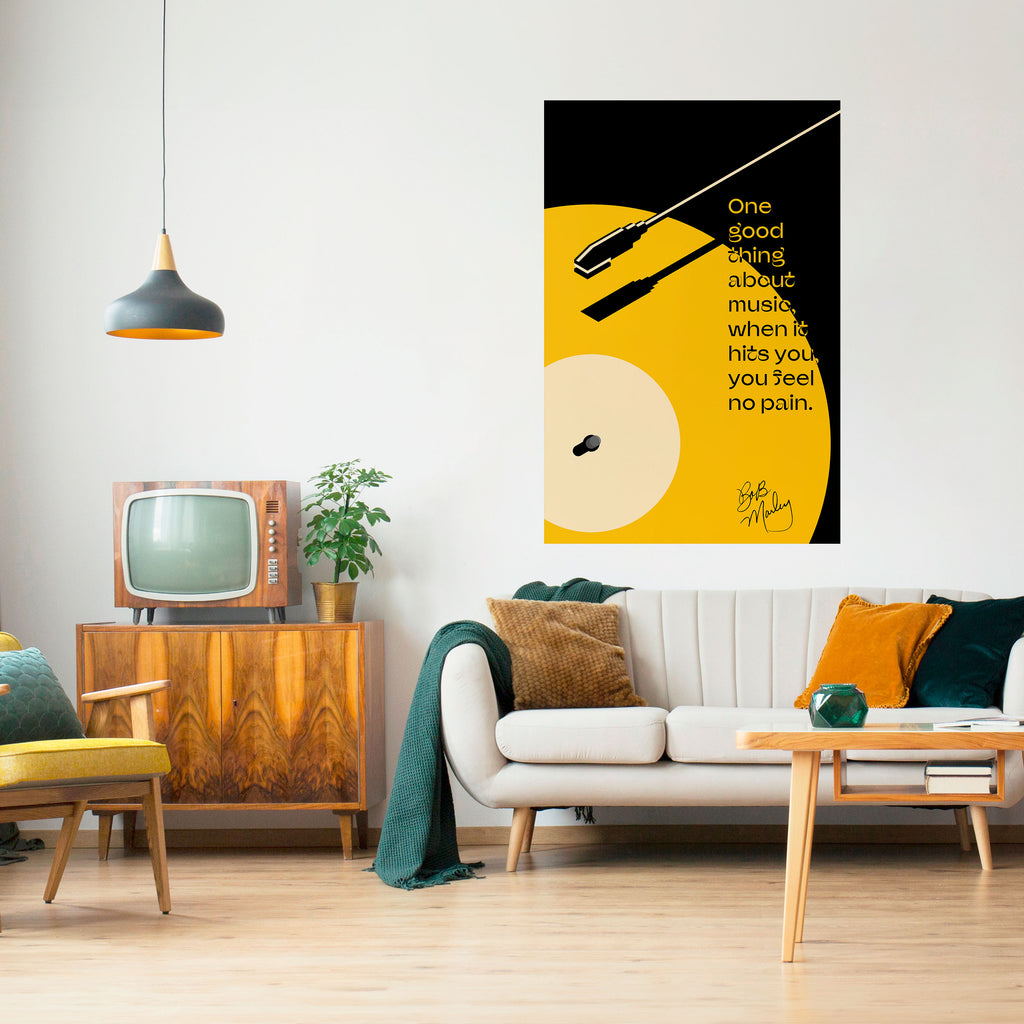 MUSIC - NO PAIN Peel and Stick Vertical Poster