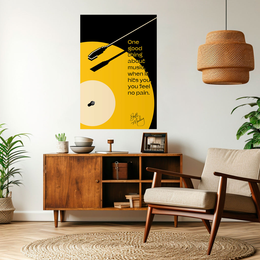 MUSIC - NO PAIN Peel and Stick Vertical Poster