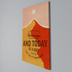TODAY IS A GIFT Vertical Canvas Print