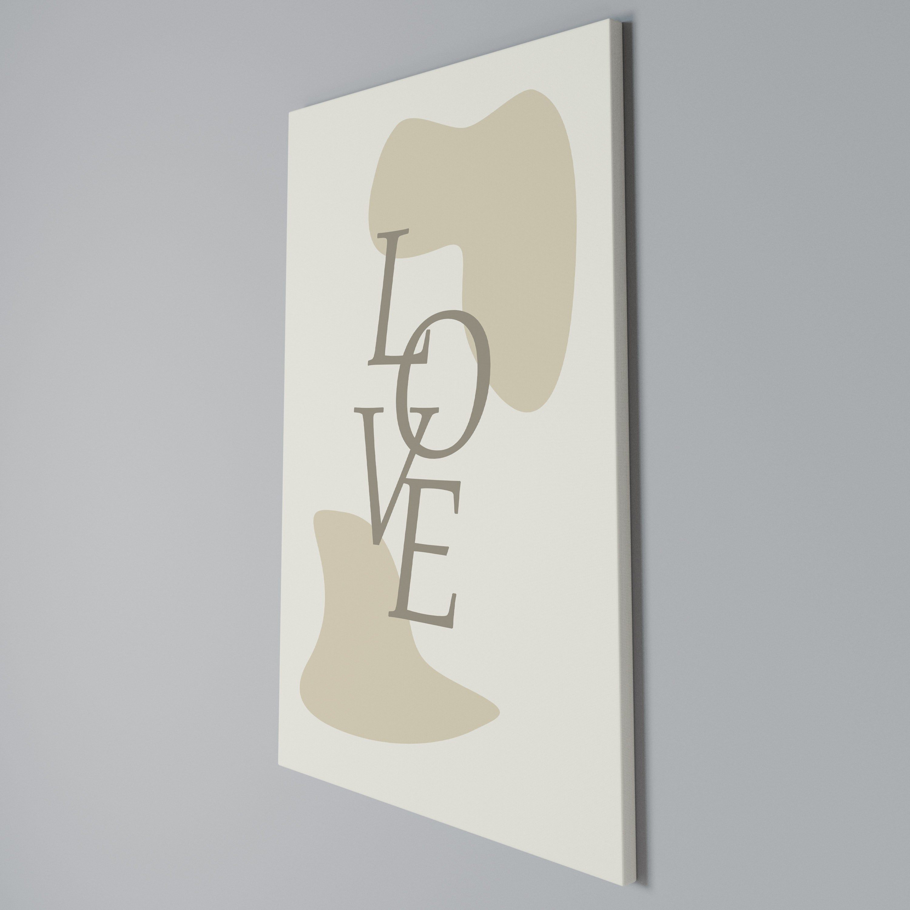 LOVE IN FORM Cuadro en lienzo vertical
