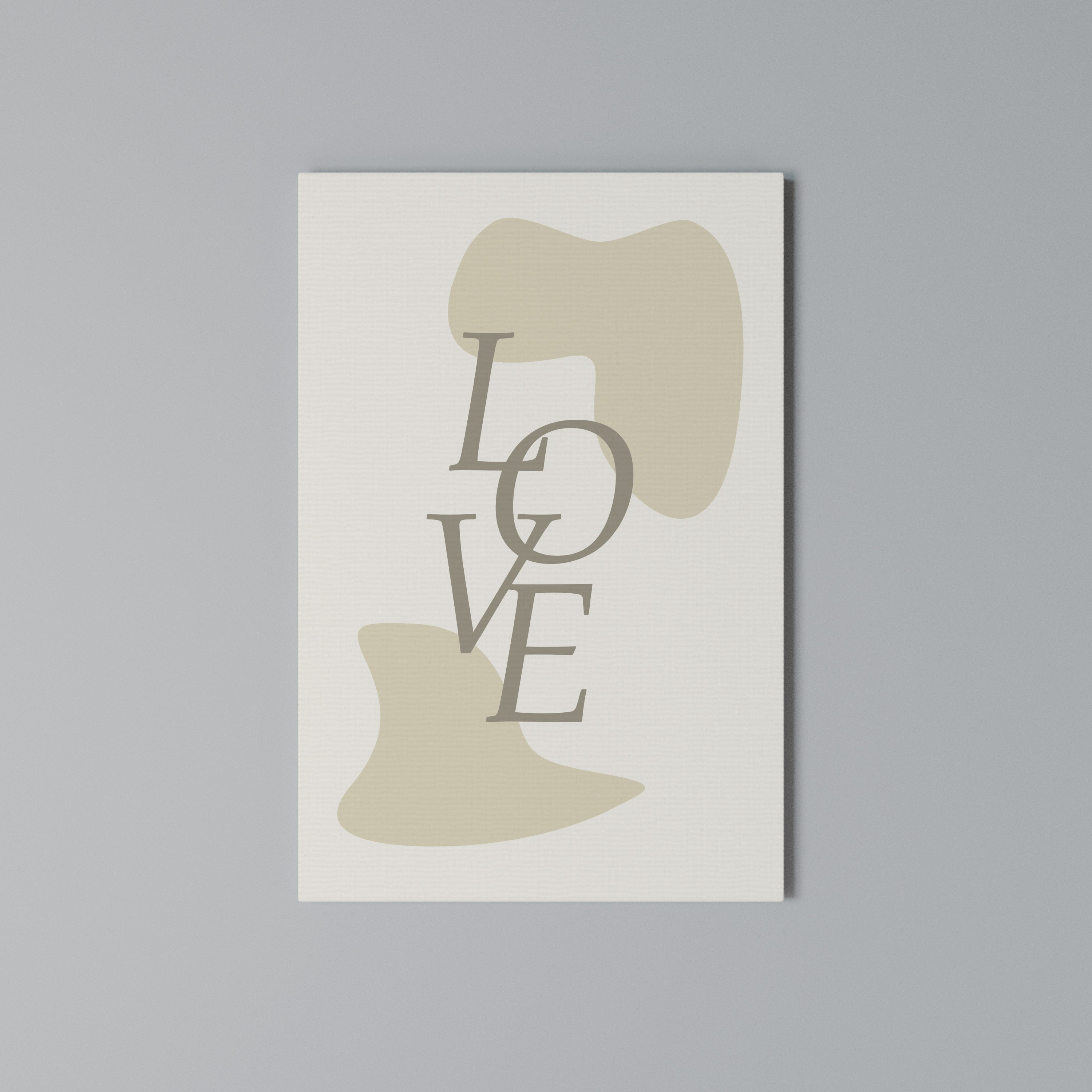 LOVE IN FORM Cuadro en lienzo vertical