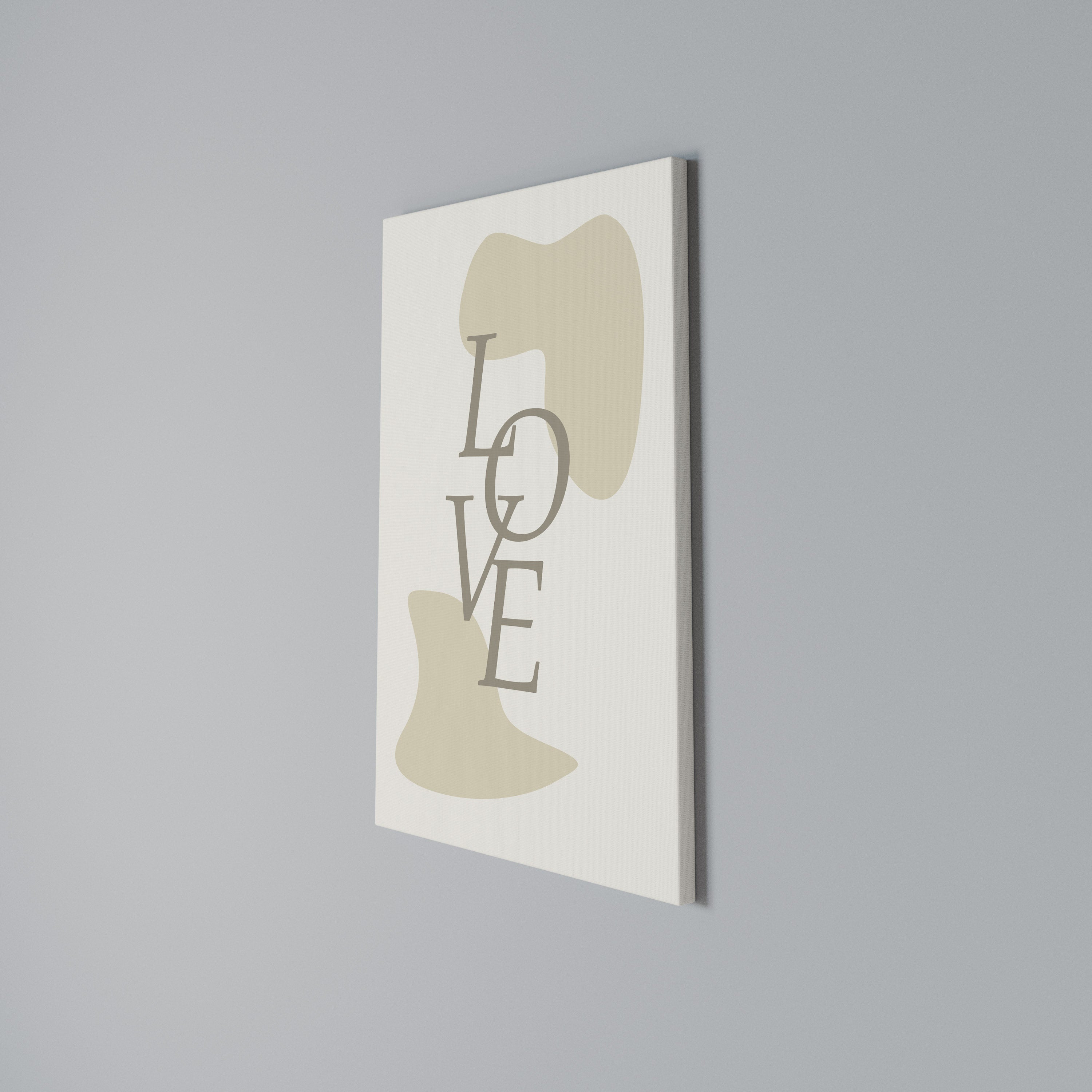 LOVE IN FORM Cuadro en lienzo vertical