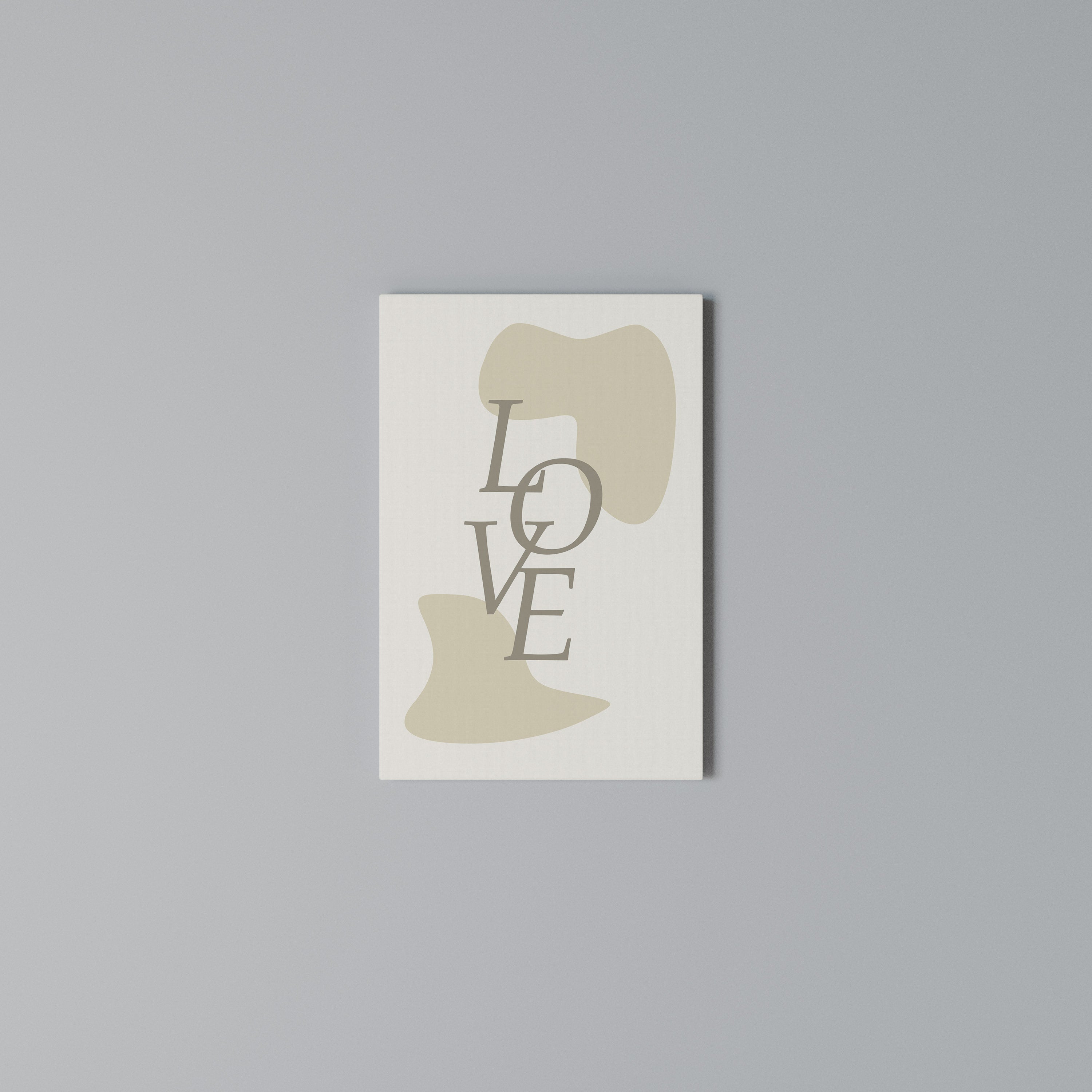LOVE IN FORM Cuadro en lienzo vertical