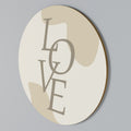 LOVE IN FORM Arte de pared redondo