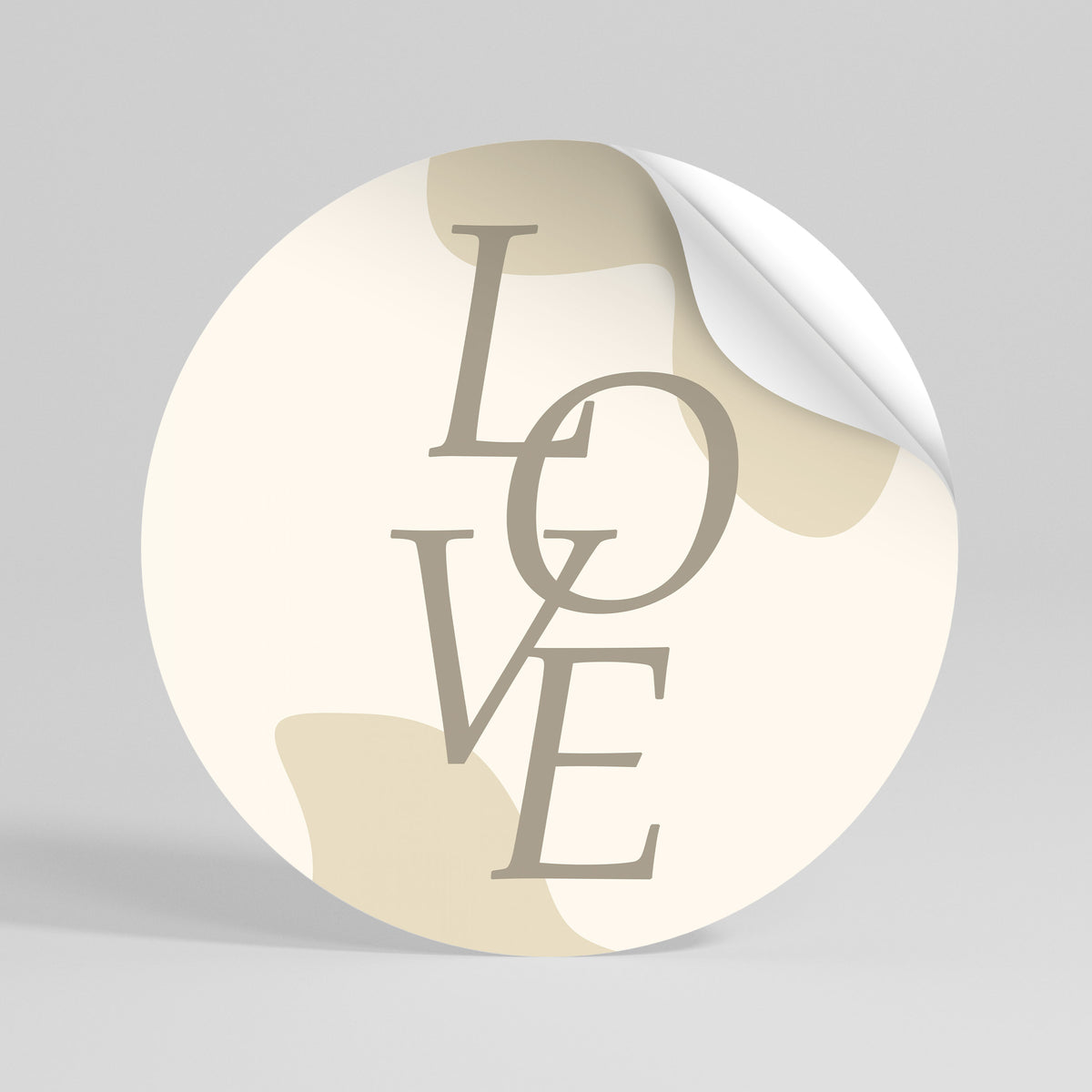 LOVE IN FORM Vinilo adhesivo redondo