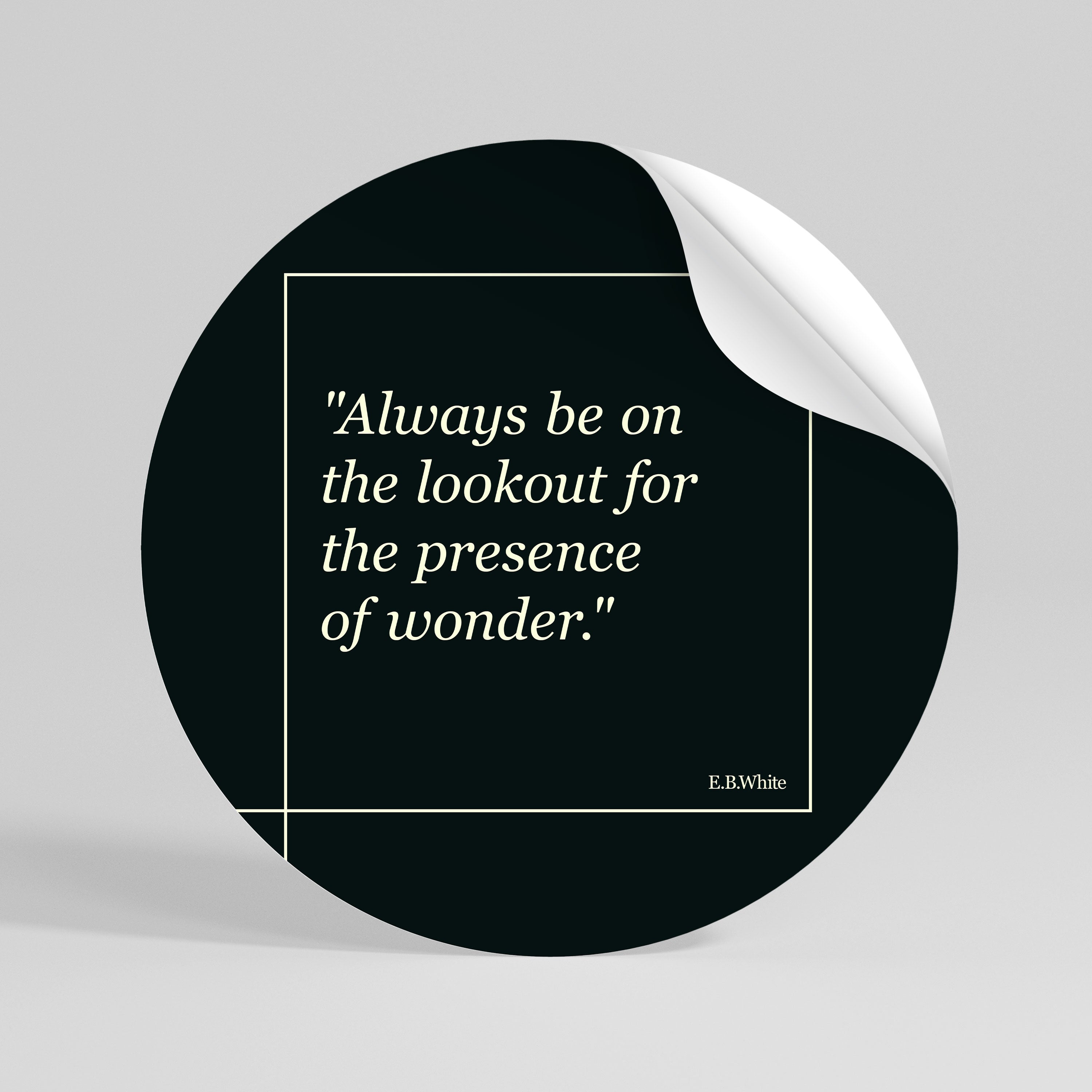 WONDERS UNVEILED Peel and Stick Round Sticker