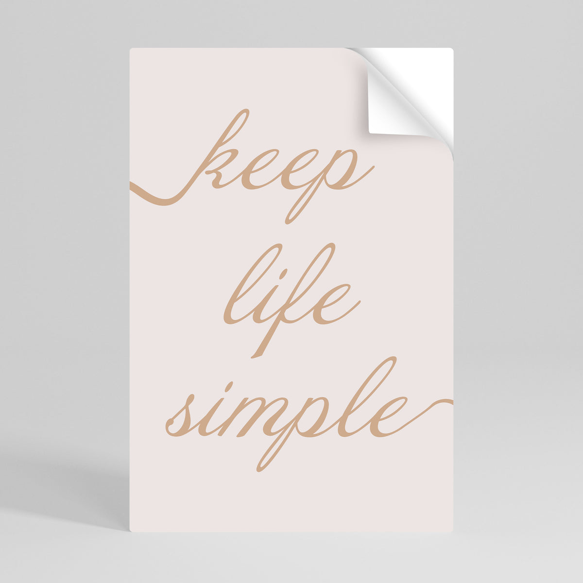 MINIMALIST MANTRA Peel and Stick Vertical Poster