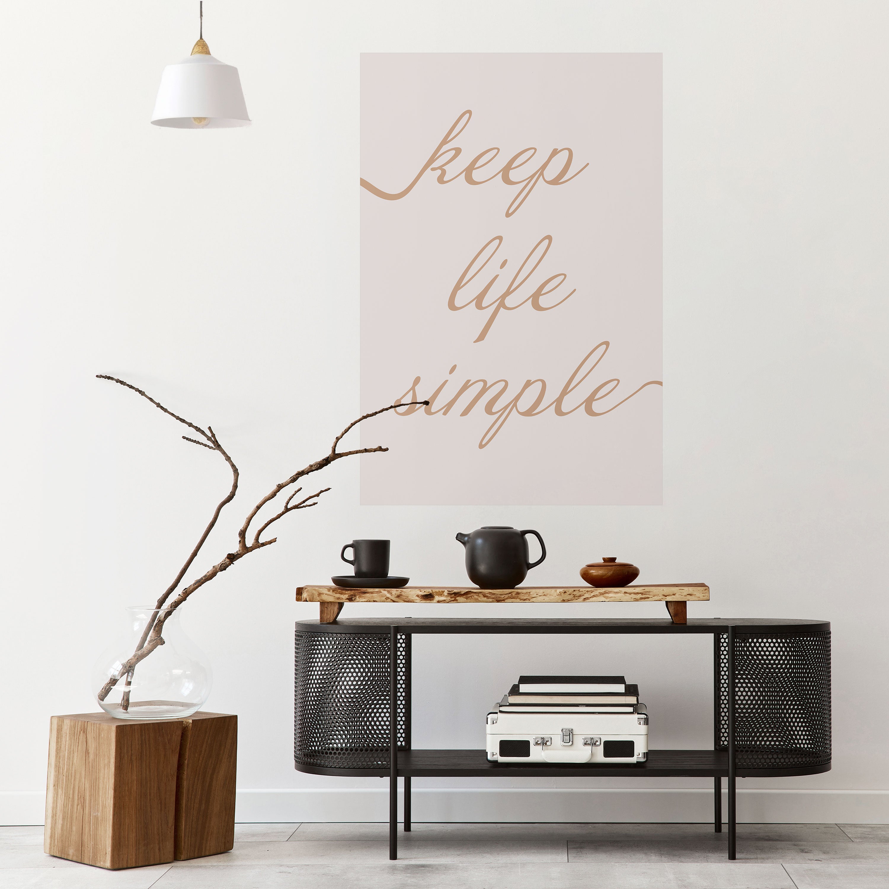 Póster vertical autoadhesivo MANTRA MINIMALISTA