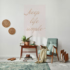 MINIMALIST MANTRA Peel and Stick Vertical Poster