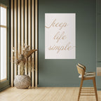 MINIMALIST MANTRA Peel and Stick Vertical Poster