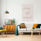 MINIMALIST MANTRA Peel and Stick Vertical Poster