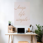 MINIMALIST MANTRA Peel and Stick Vertical Poster