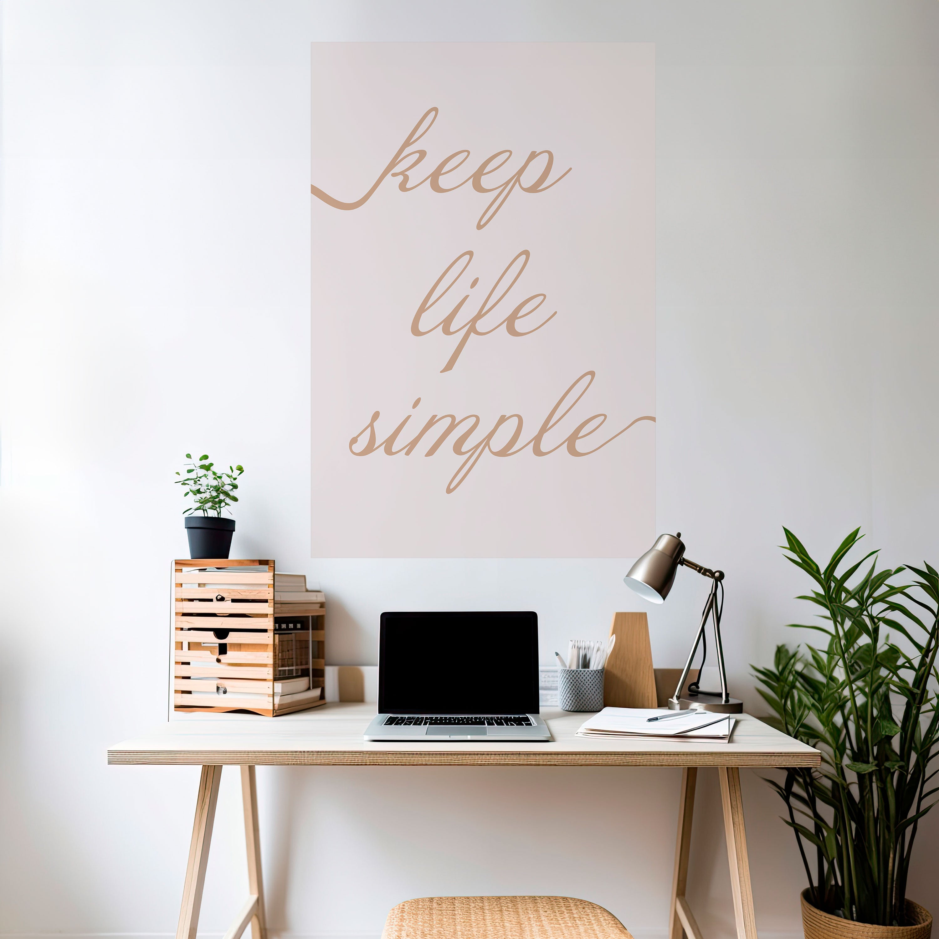 Póster vertical autoadhesivo MANTRA MINIMALISTA