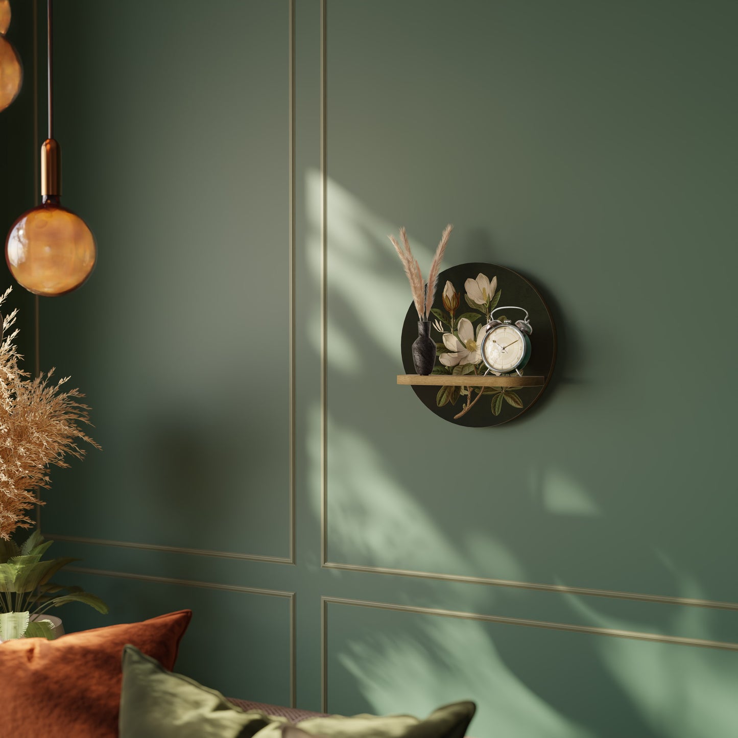 FLORAL NOIR Art Shelf