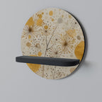 MORNING GLADE Estante Redondo Decorativo en Acabado Negro