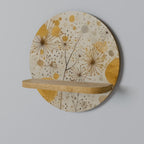 MORNING GLADE Estante Redondo Decorativo en Efecto Roble