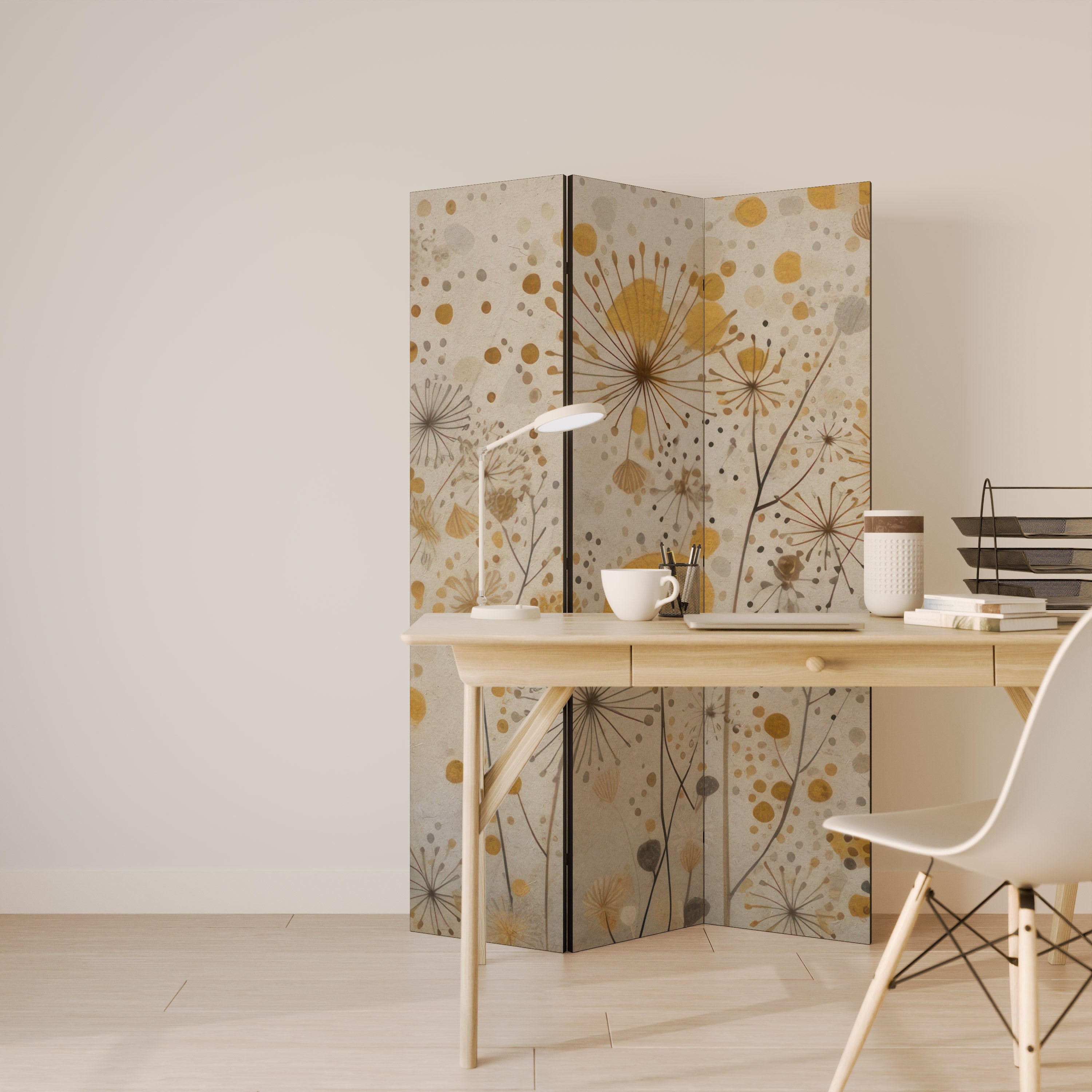 MORNING GLADE Decorative 3-Panel Room Divider