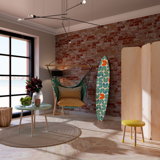 BE THE CHANGE Panel decorativo de tabla de surf