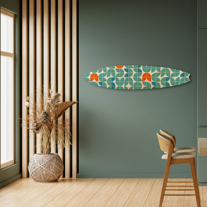 BE THE CHANGE Panel decorativo de tabla de surf