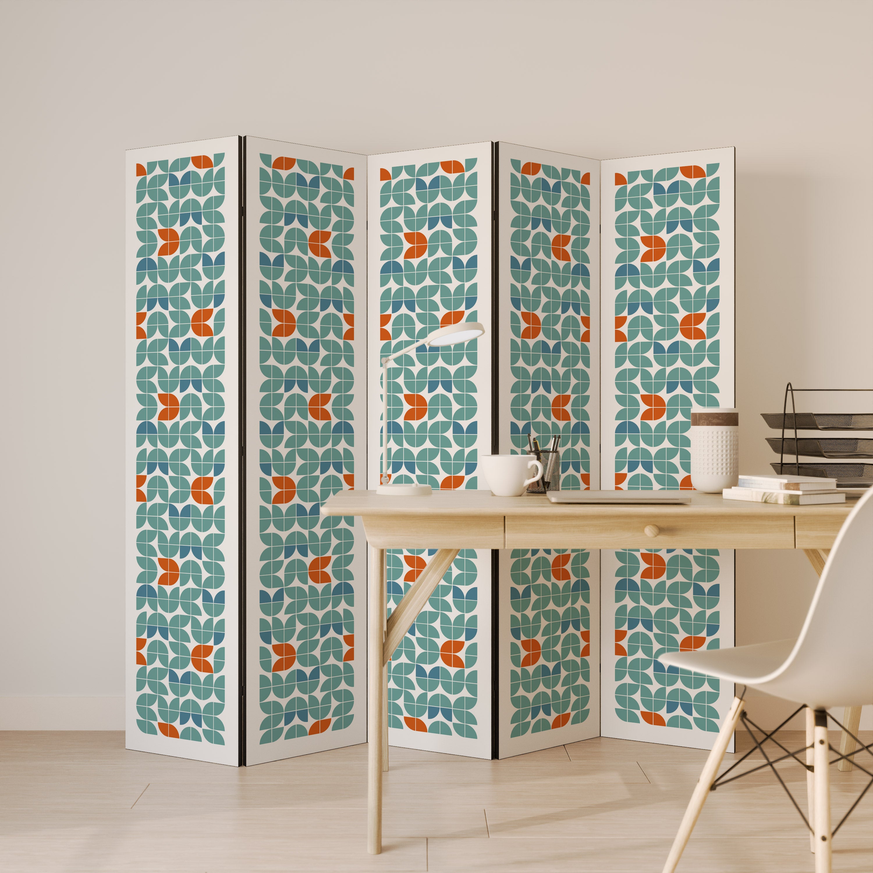 BE THE CHANGE Decorative 5-Panel Room Divider