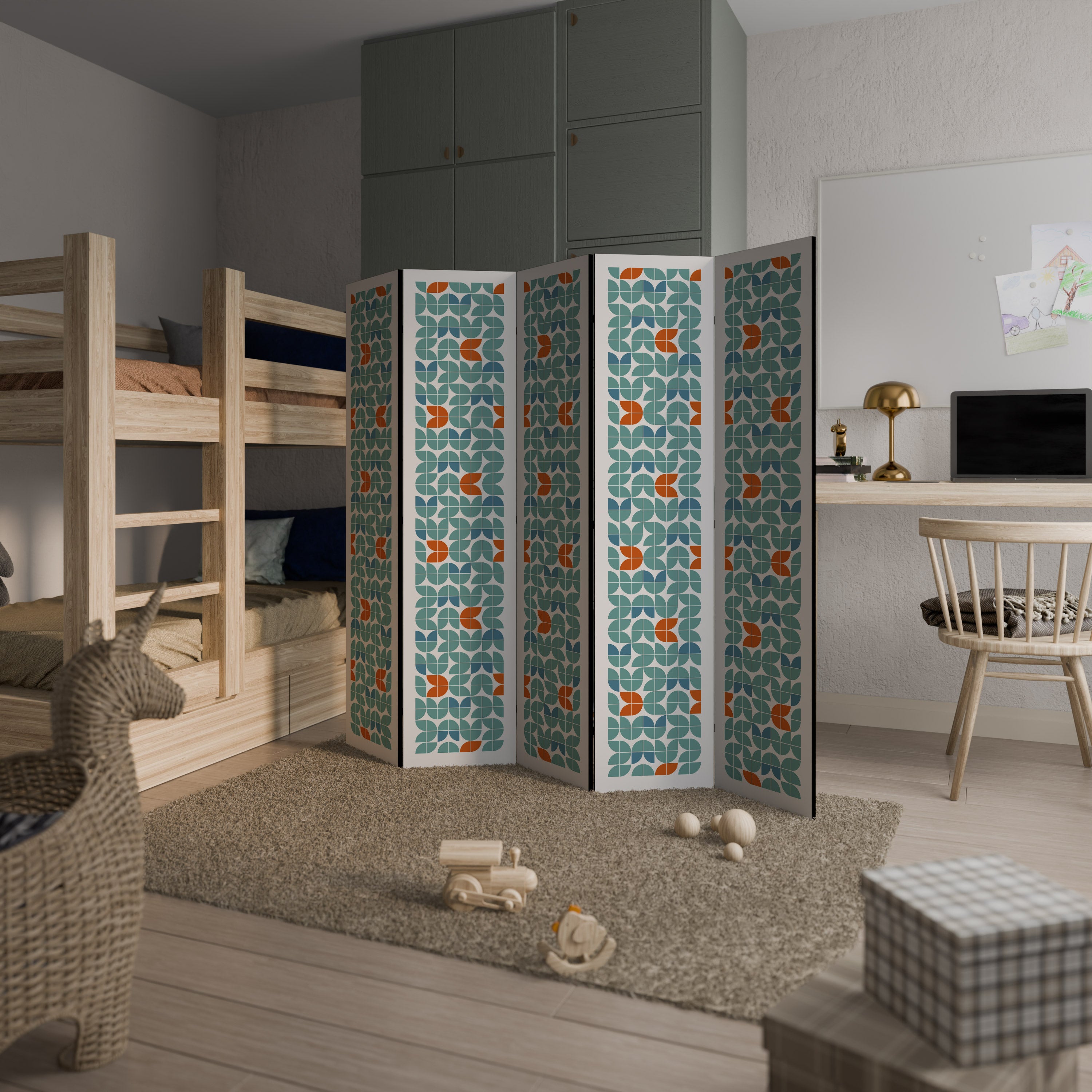 BE THE CHANGE Decorative 5-Panel Room Divider