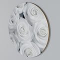 ELEGANCE IN WHITE Arte de pared redondo