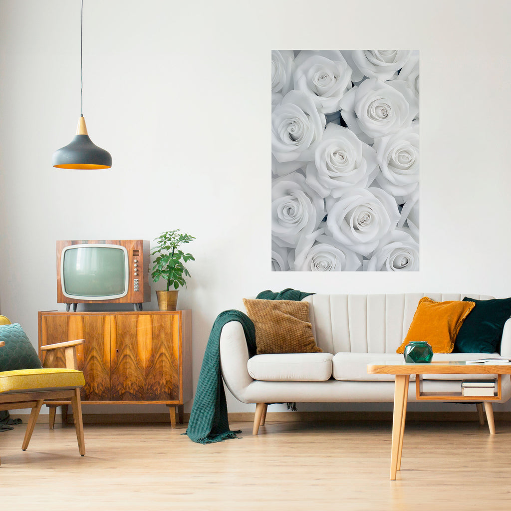 ELEGANCE IN WHITE Peel and Stick Vertical Poster