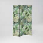 SUCCULENT CLUSTER Decorative 3-Panel Room Divider