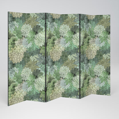 SUCCULENT CLUSTER Biombo de 6 paneles