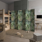 SUCCULENT CLUSTER Decorative 6-Panel Room Divider