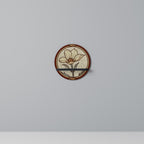 TIMELESS FLORA Estante Redondo Decorativo en Acabado Negro