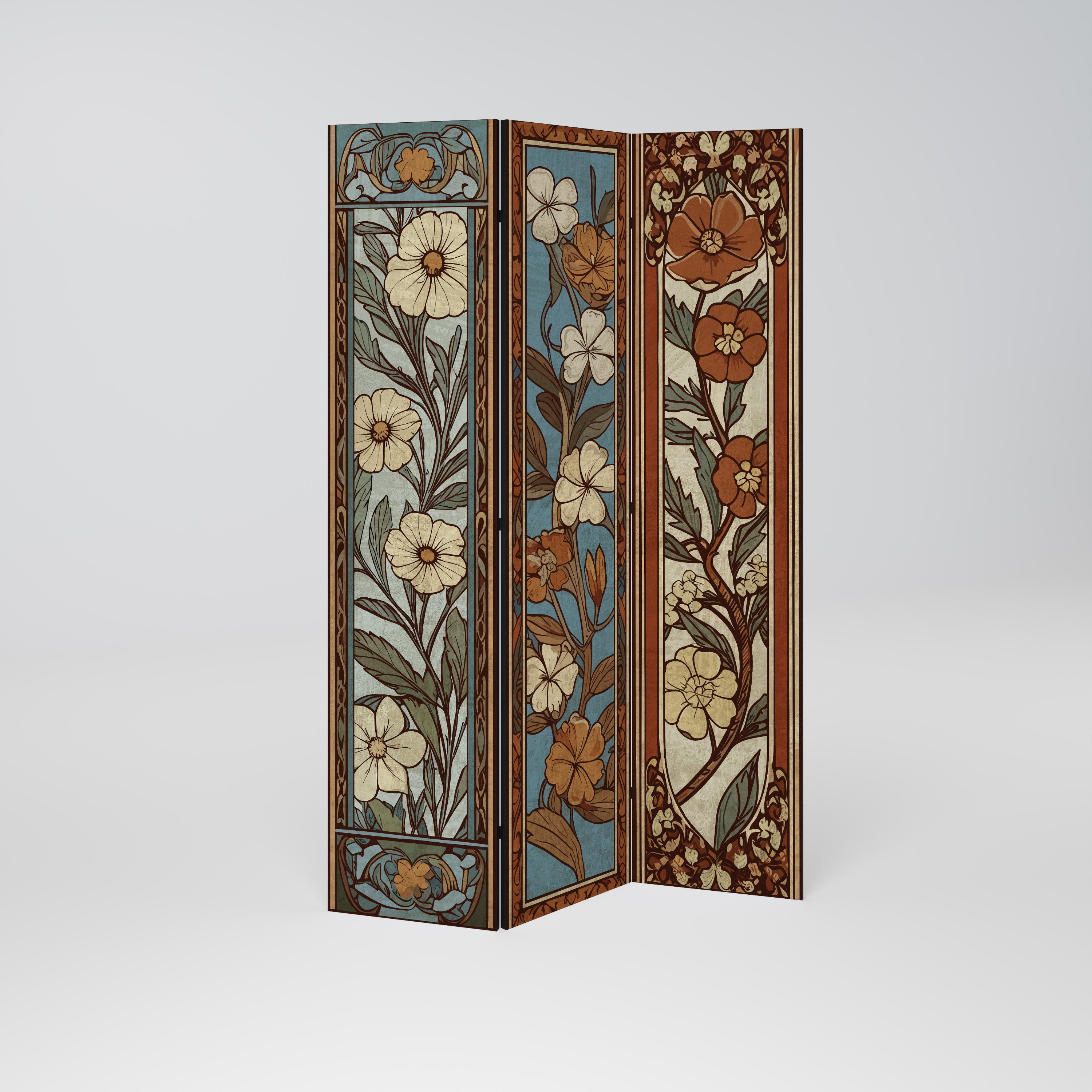 TIMELESS FLORA Decorative 3-Panel Room Divider