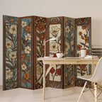 TIMELESS FLORA Decorative 6-Panel Room Divider