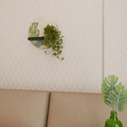 SUCCULENTS KALEIDOSCOPE Estante Redondo Decorativo en Acabado Negro