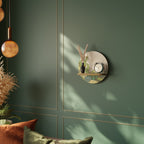 SUCCULENTS KALEIDOSCOPE Estante Redondo Decorativo en Efecto Roble