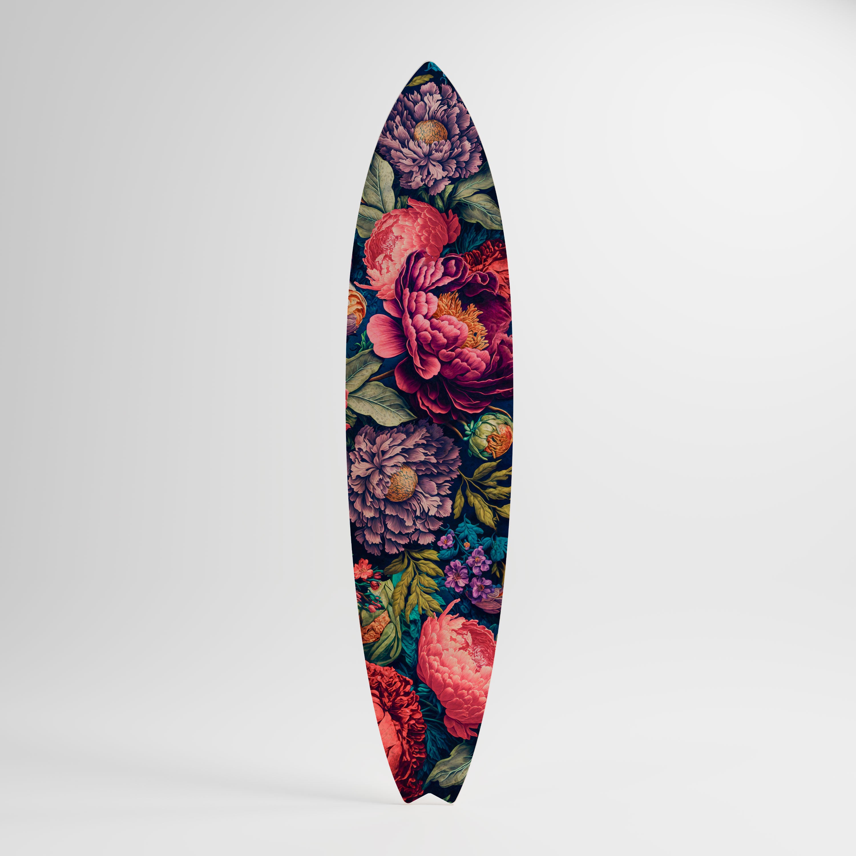 BLOOMING ELEGANCE Panel decorativo de tabla de surf