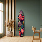 BLOOMING ELEGANCE Panel decorativo de tabla de surf
