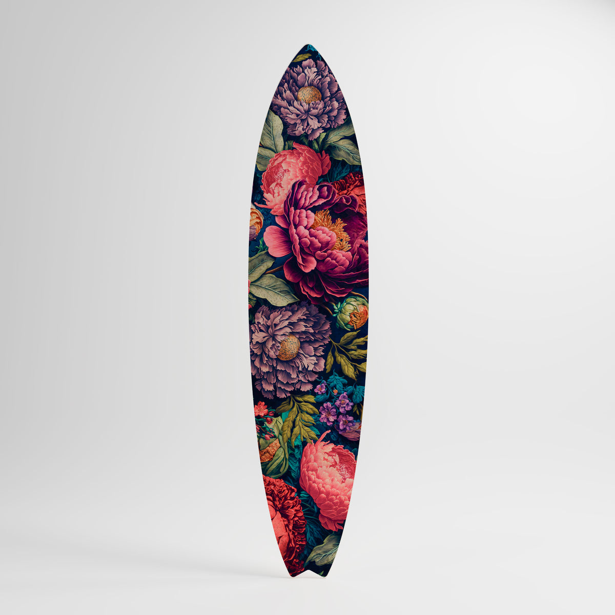BLOOMING ELEGANCE Panel decorativo de tabla de surf