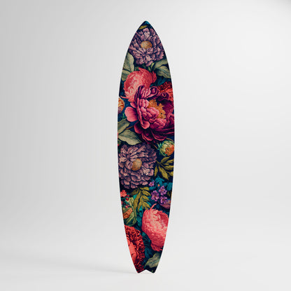 BLOOMING ELEGANCE Panel decorativo de tabla de surf