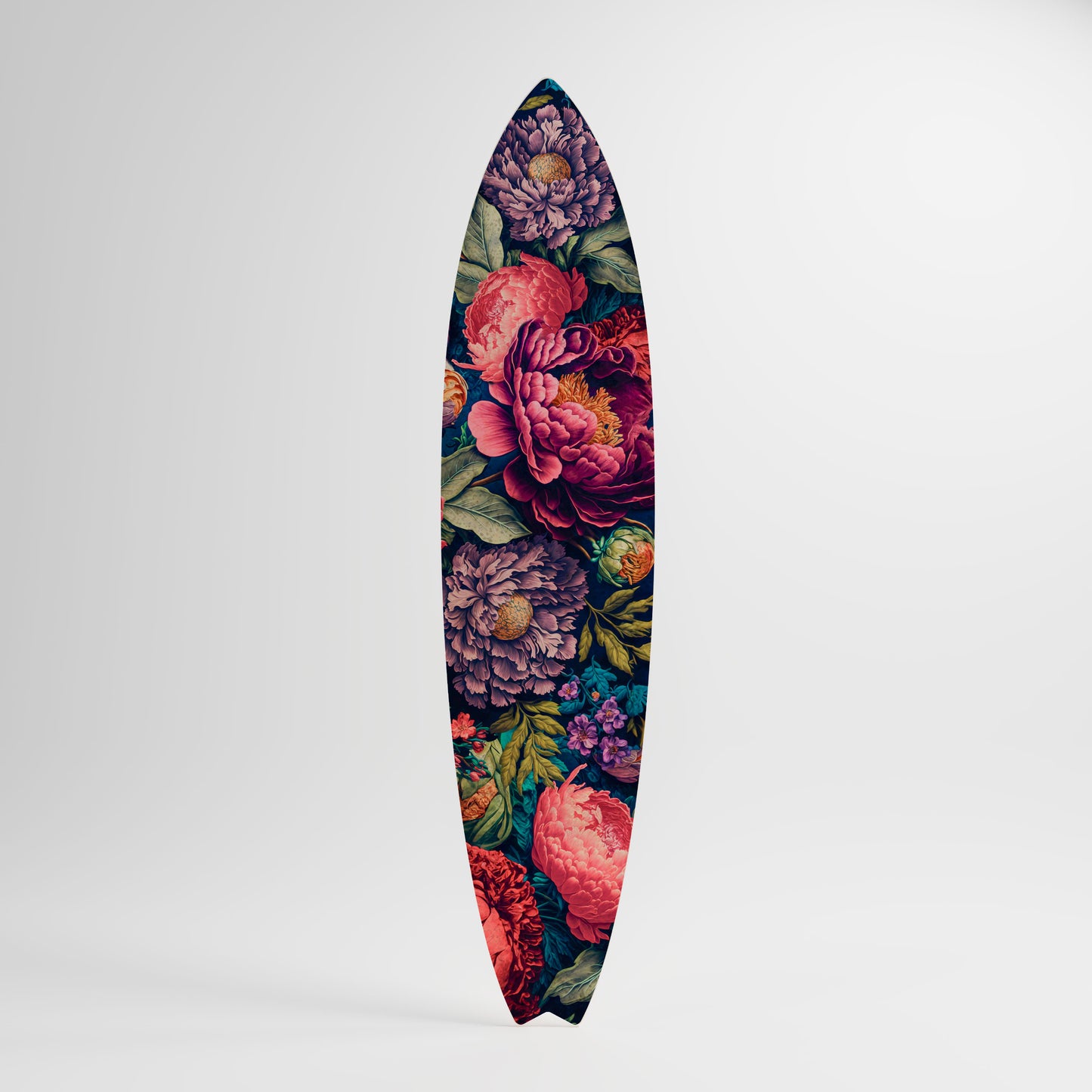 BLOOMING ELEGANCE Panel decorativo de tabla de surf