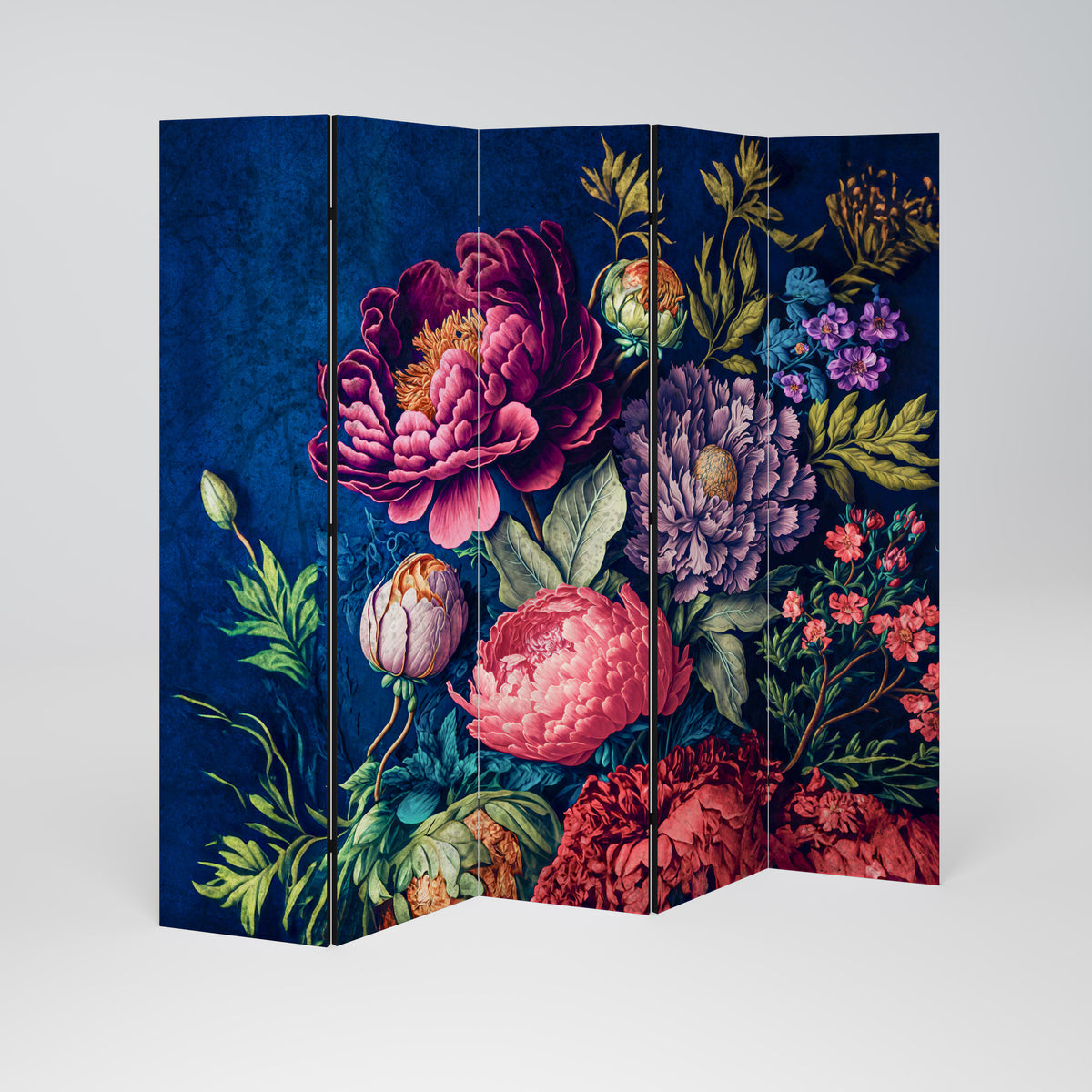 BLOOMING ELEGANCE Biombo de 5 paneles