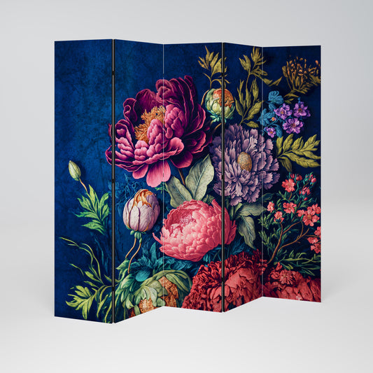BLOOMING ELEGANCE 5-Panel Room Divider