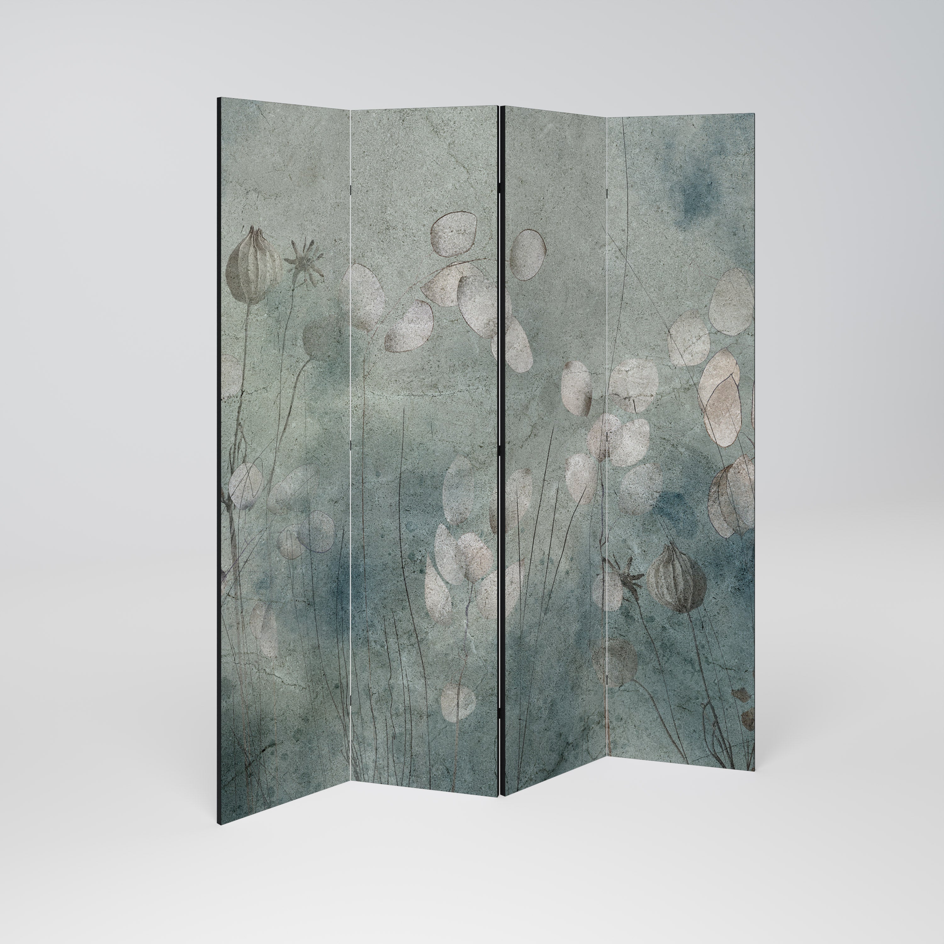 Biombo decorativo de 4 paneles NIGHT LADY