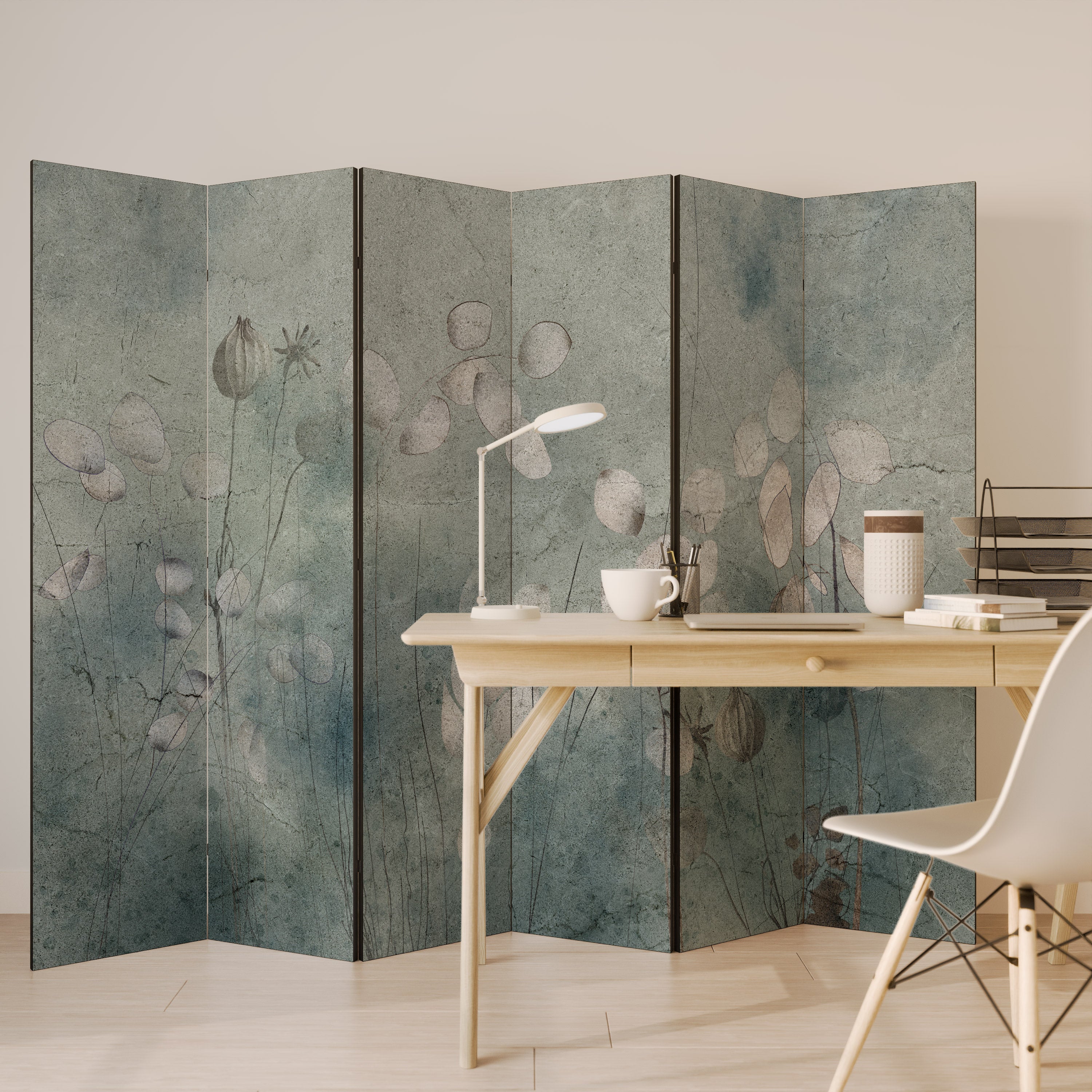 Biombo decorativo NIGHT LADY de 6 paneles