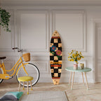 FLOWER POWER Panel decorativo de tabla de surf