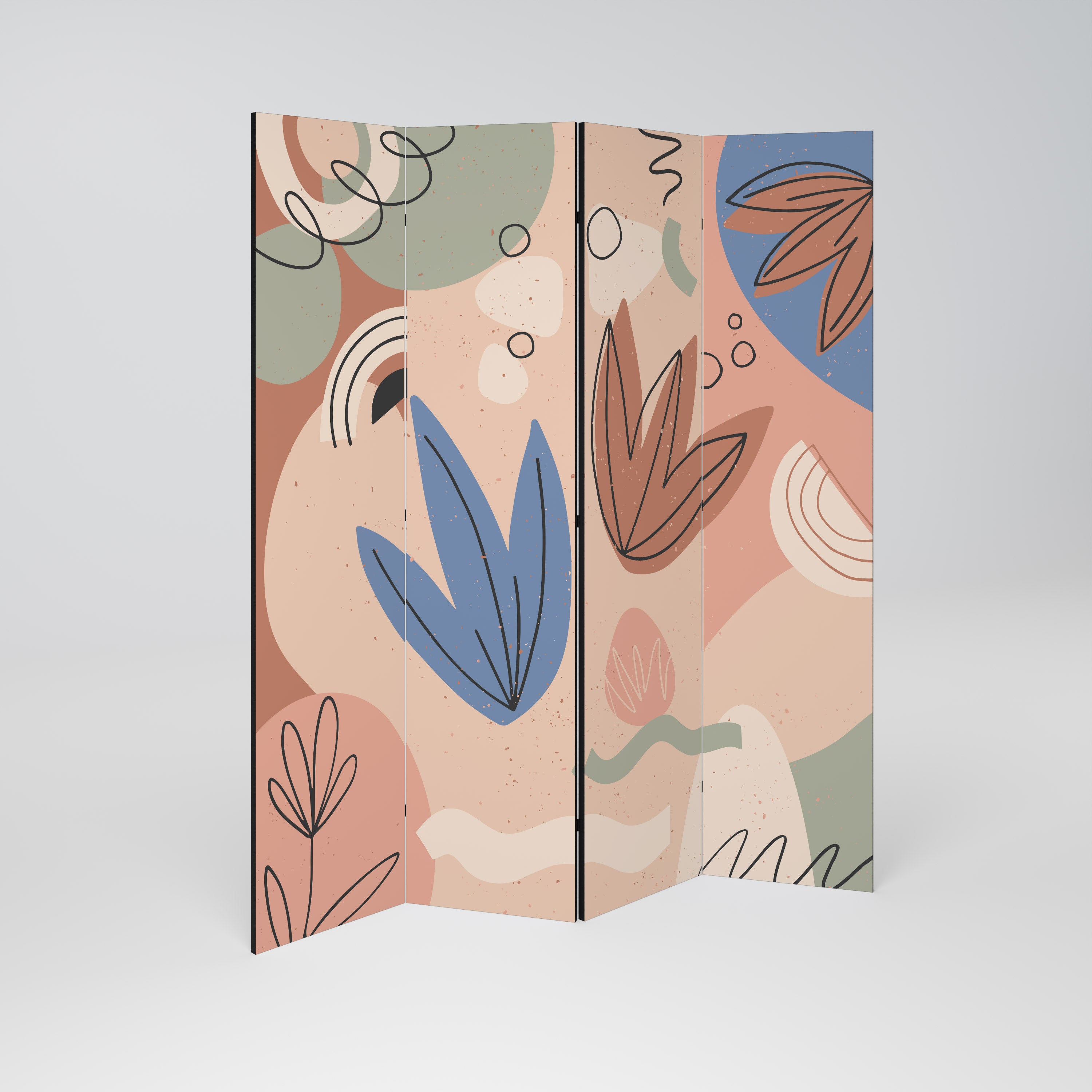 PASTEL DESTINY Biombo de 4 paneles
