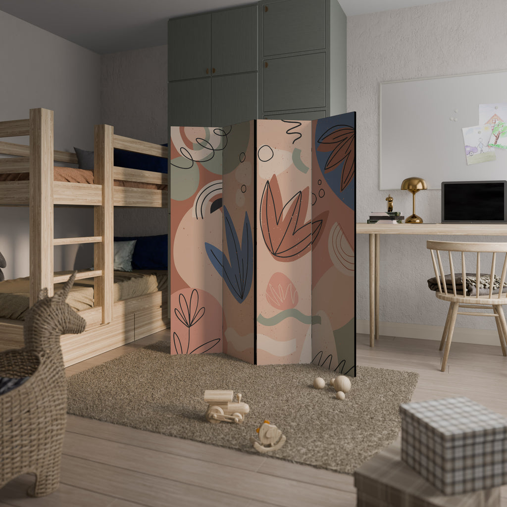 PASTEL DESTINY Biombo de 4 paneles