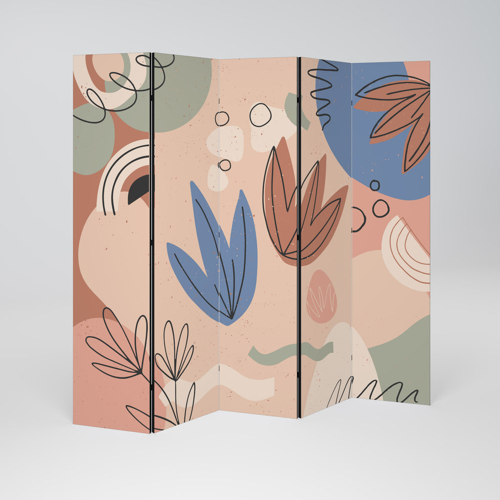 PASTEL DESTINY 5-Panel Room Divider